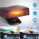 Portable Car Heater Heating Fan 2-in-1 Defroster Defogger Demister Windshield Heater Automotive - Tophatter Daily Deals