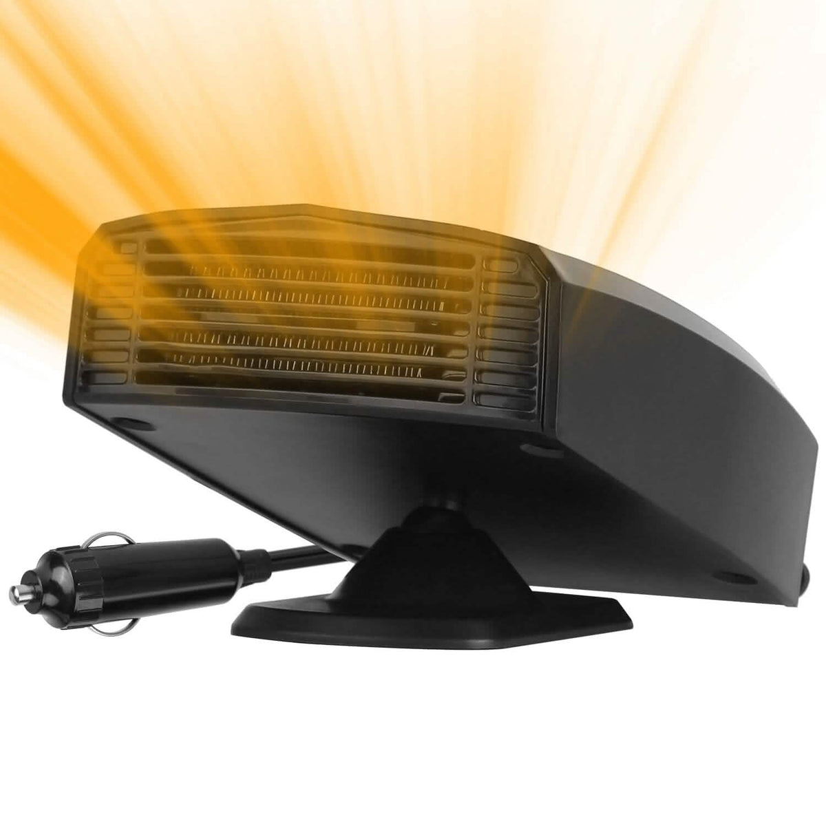 Portable Car Heater Heating Fan 2-in-1 Defroster Defogger Demister Windshield Heater Automotive - Tophatter Daily Deals