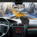 Portable Car Heater Heating Fan 2-in-1 Defroster Defogger Demister Windshield Heater Automotive - Tophatter Daily Deals
