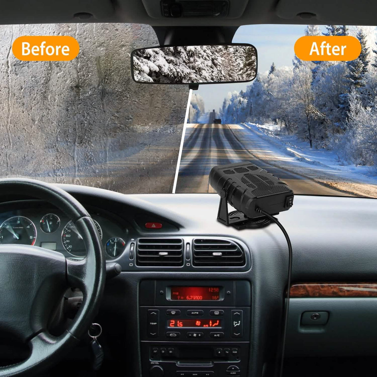 Portable Car Heating Fan Automotive - Tophatter Daily Deals