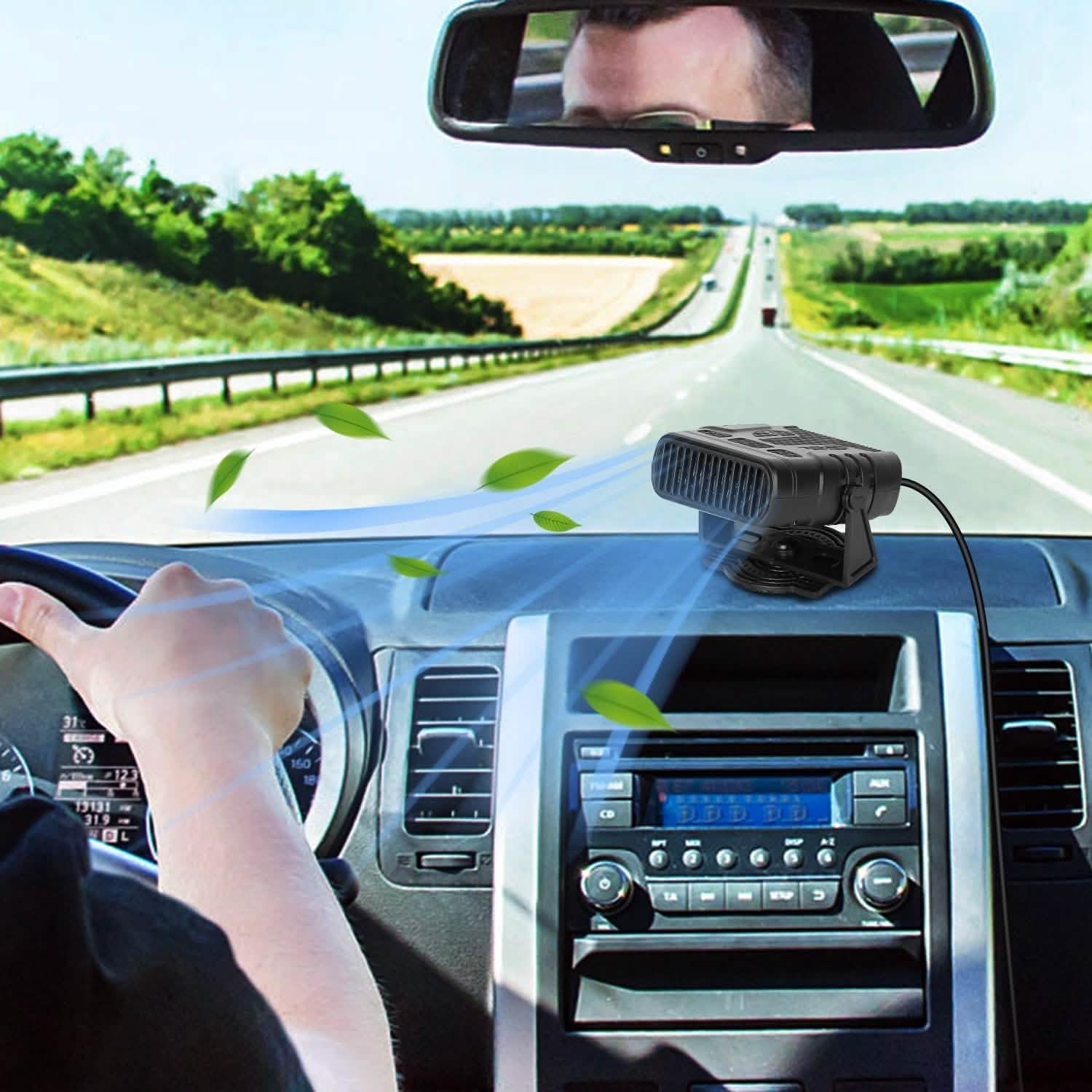 Portable Car Heating Fan Automotive - Tophatter Daily Deals