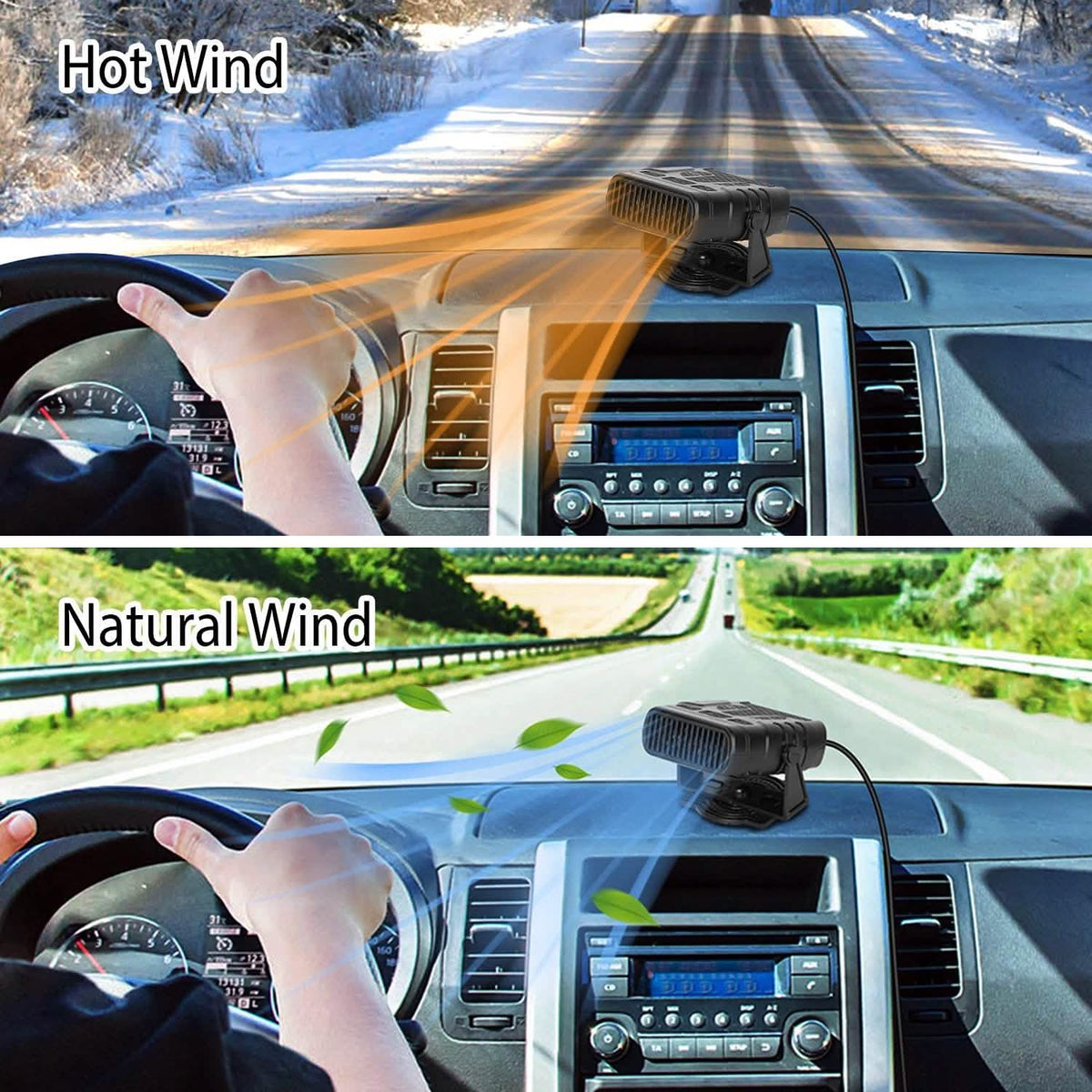 Portable Car Heating Fan Automotive - Tophatter Daily Deals