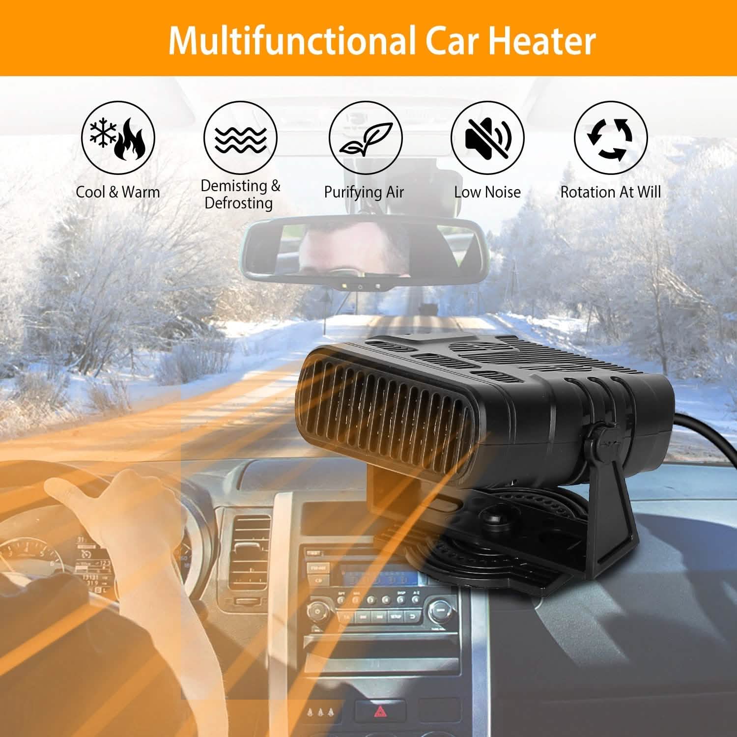 Portable Car Heating Fan Automotive - Tophatter Daily Deals