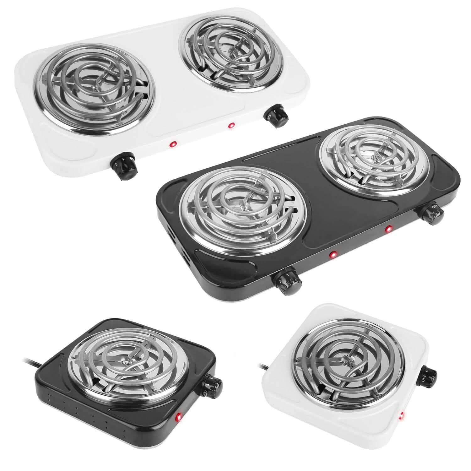 Portable Coil Heating Hot Plate Stove Countertop Kitchen Appliances - Tophatter Daily Deals