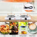 Portable Coil Heating Hot Plate Stove Countertop Kitchen Appliances - Tophatter Daily Deals