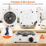 Portable Coil Heating Hot Plate Stove Countertop Kitchen Appliances - Tophatter Daily Deals
