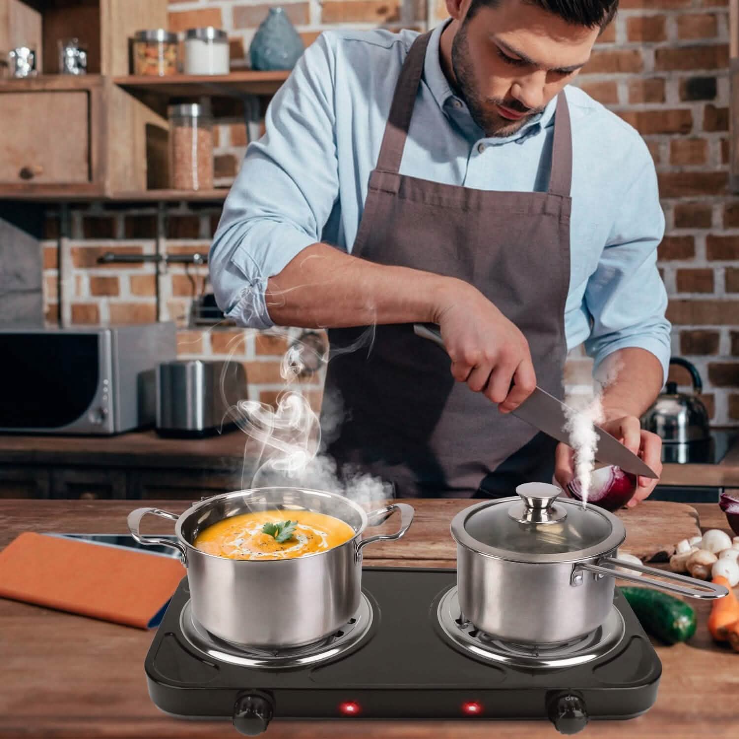 Portable Coil Heating Hot Plate Stove Countertop Kitchen Appliances - Tophatter Daily Deals