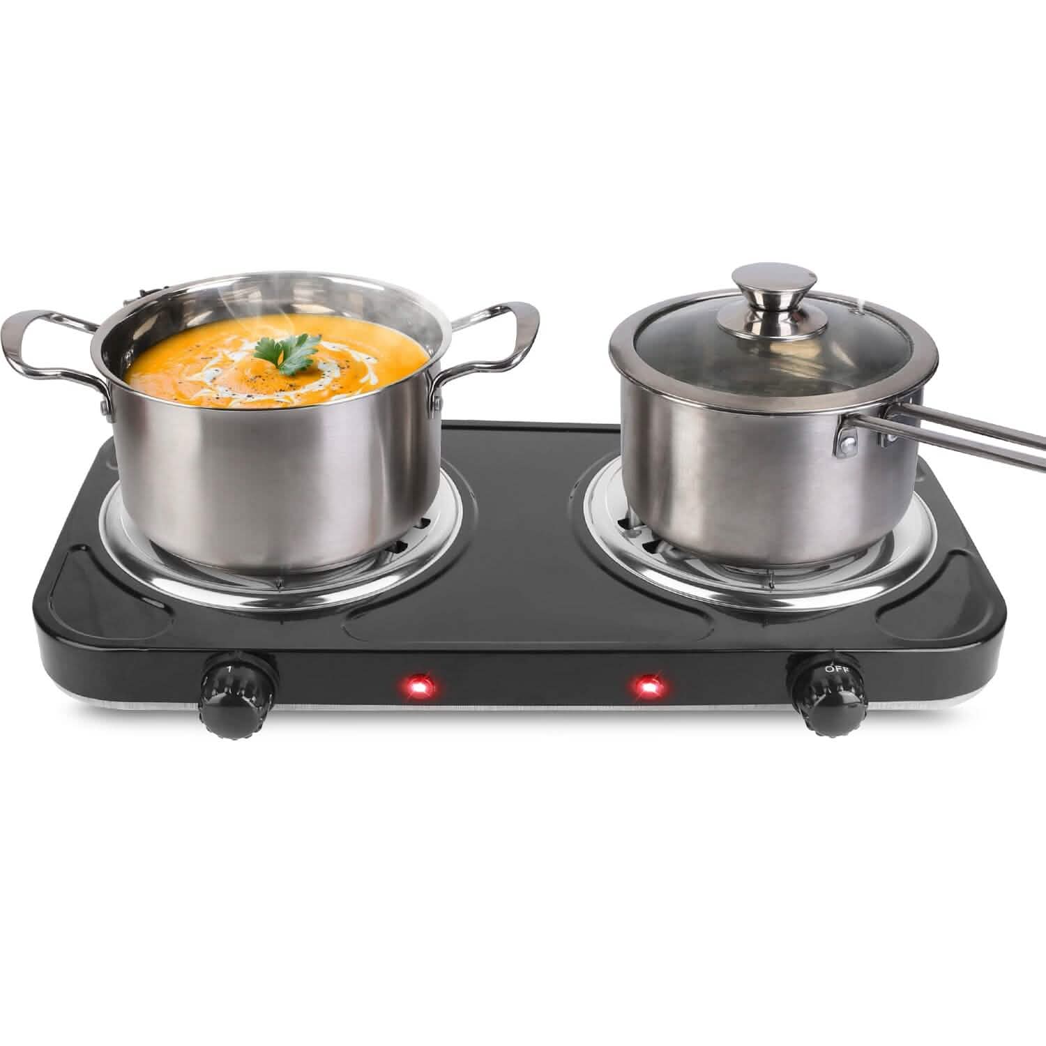 Portable Coil Heating Hot Plate Stove Countertop Kitchen Appliances - Tophatter Daily Deals