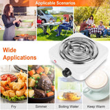 Portable Coil Heating Hot Plate Stove Countertop Kitchen Appliances - Tophatter Daily Deals