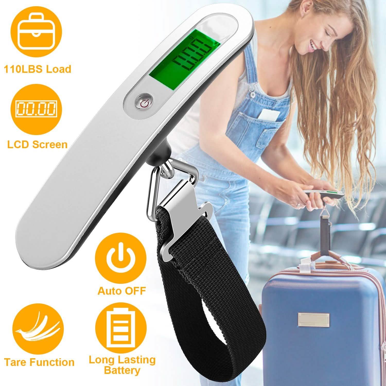 Portable Digital Luggage Scale Everything Else - Tophatter Daily Deals