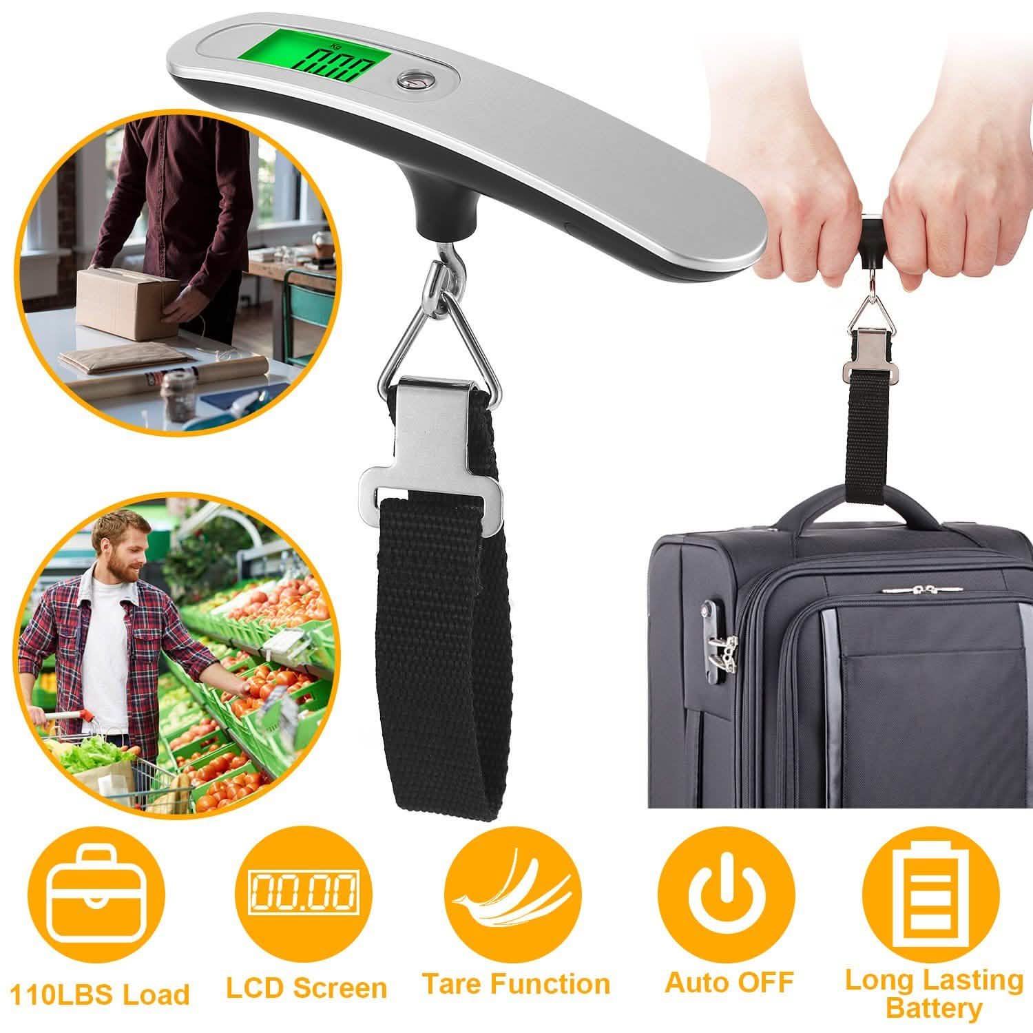 Portable Digital Luggage Scale Everything Else - Tophatter Daily Deals