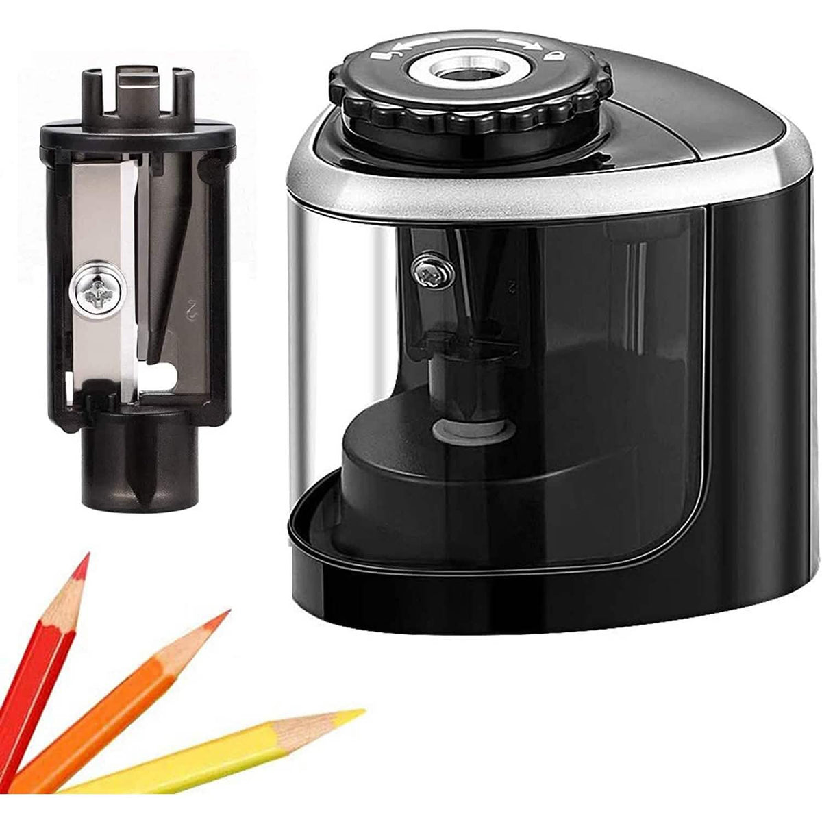 Portable Electric Pencil Sharpeners Black School, Office & Art Supplies - Tophatter Daily Deals
