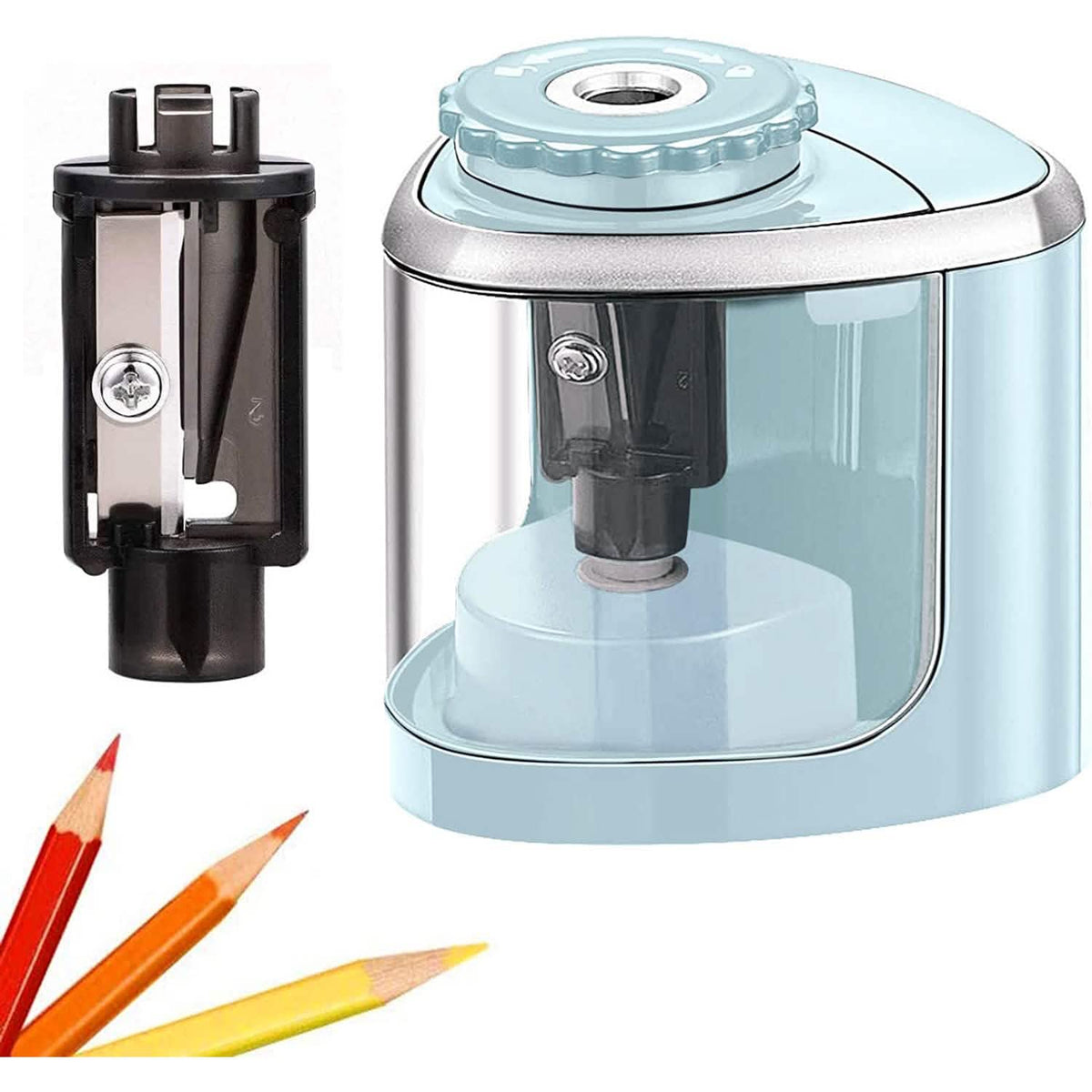 Portable Electric Pencil Sharpeners Blue School, Office & Art Supplies - Tophatter Daily Deals