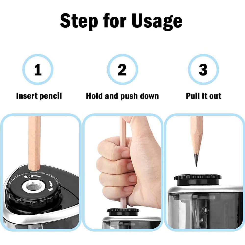 Portable Electric Pencil Sharpeners School, Office & Art Supplies - Tophatter Daily Deals