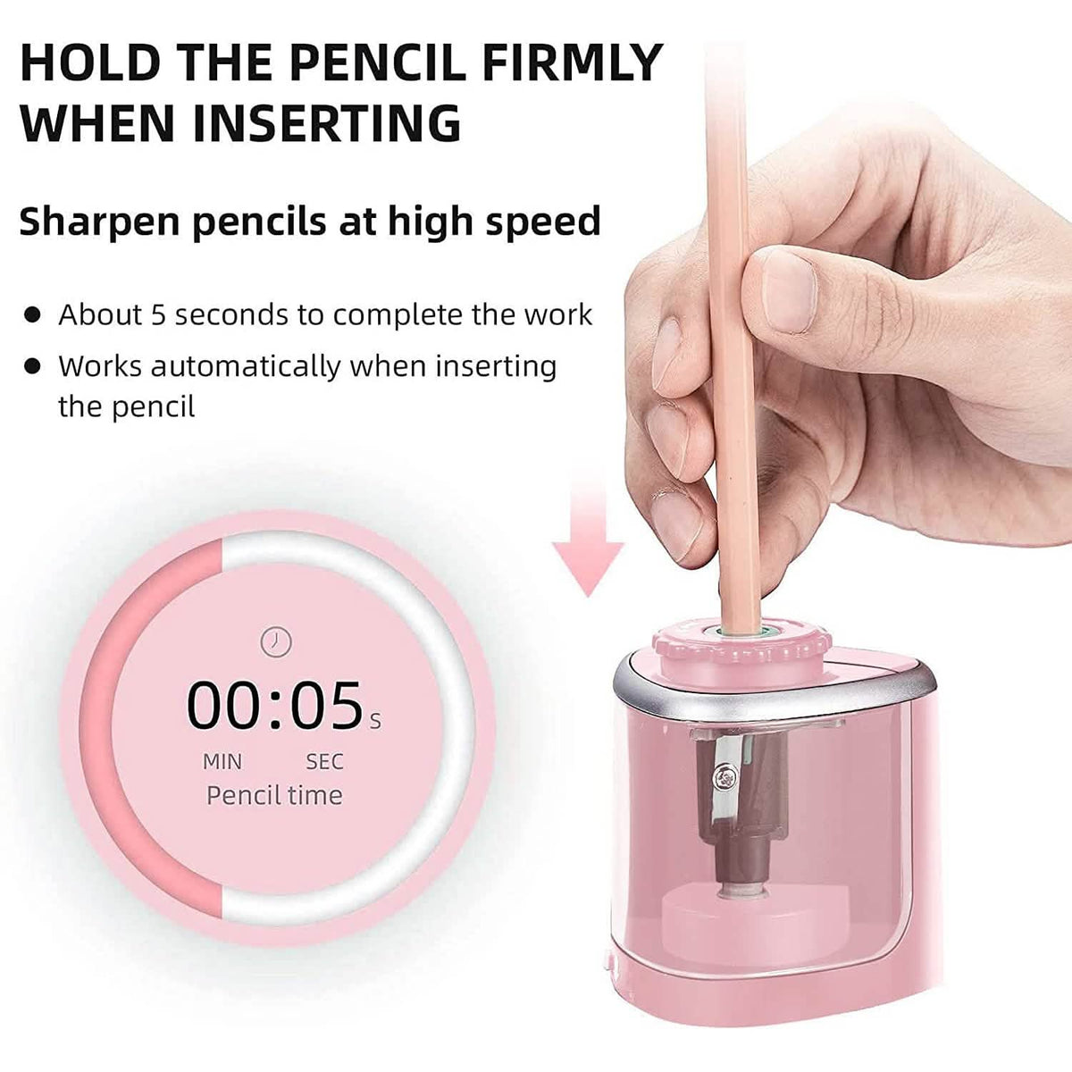 Portable Electric Pencil Sharpeners School, Office & Art Supplies - Tophatter Daily Deals