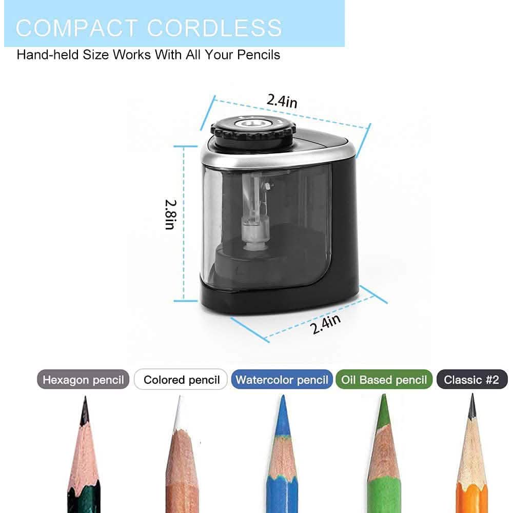 Portable Electric Pencil Sharpeners School, Office & Art Supplies - Tophatter Daily Deals