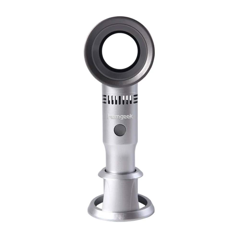 Portable Fan Hand-Held Fan Gray Household Appliances - Tophatter Daily Deals