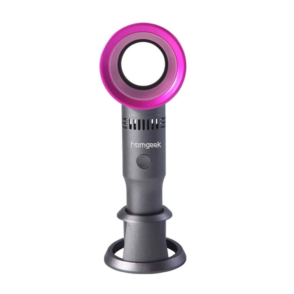 Portable Fan Hand-Held Fan Pink Household Appliances - Tophatter Daily Deals