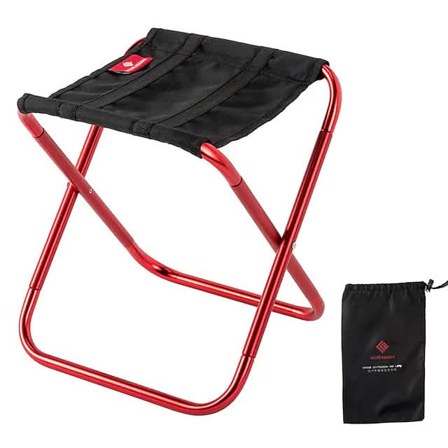 Portable Foldable Camping Bench Red Outdoor Recreation - Tophatter Daily Deals