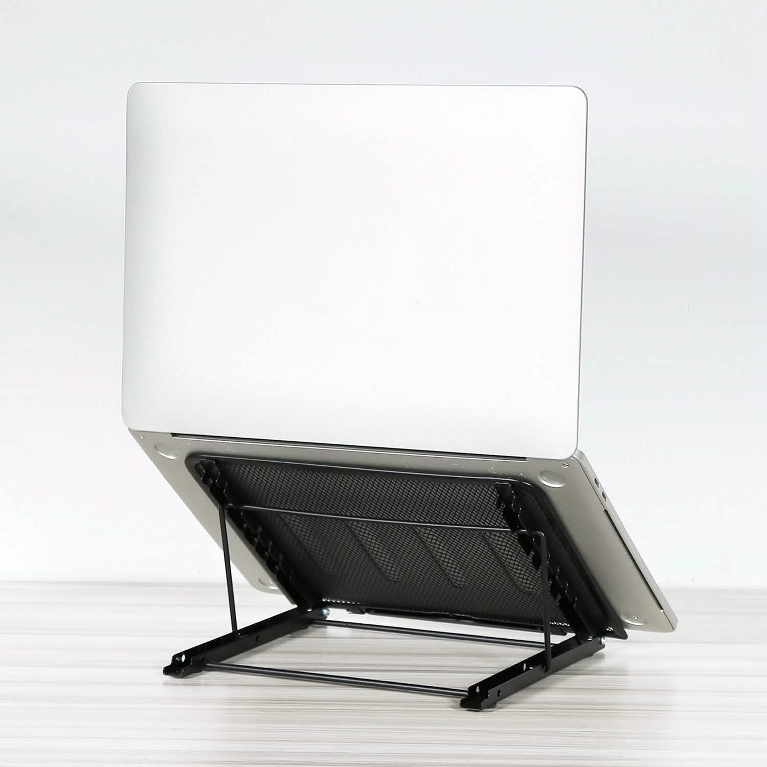 Portable Foldable Laptop Stand with Adjustable Angles Computer Accessories - Tophatter Daily Deals