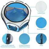 Portable Foldable Pet Playpen For Dogs Cats Other Pets Pet Supplies - Tophatter Daily Deals
