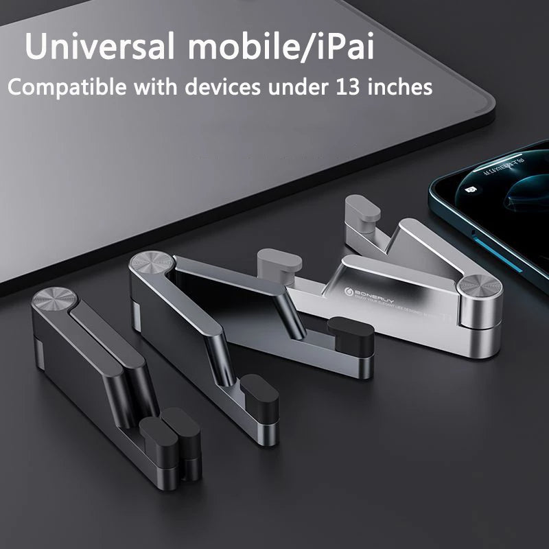 Portable Folding Desktop Mounting Bracket Phone Holder - Tophatter Daily Deals