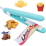 Portable Food Sealer Mini Sealing Machine Blue Kitchen Storage - Tophatter Daily Deals