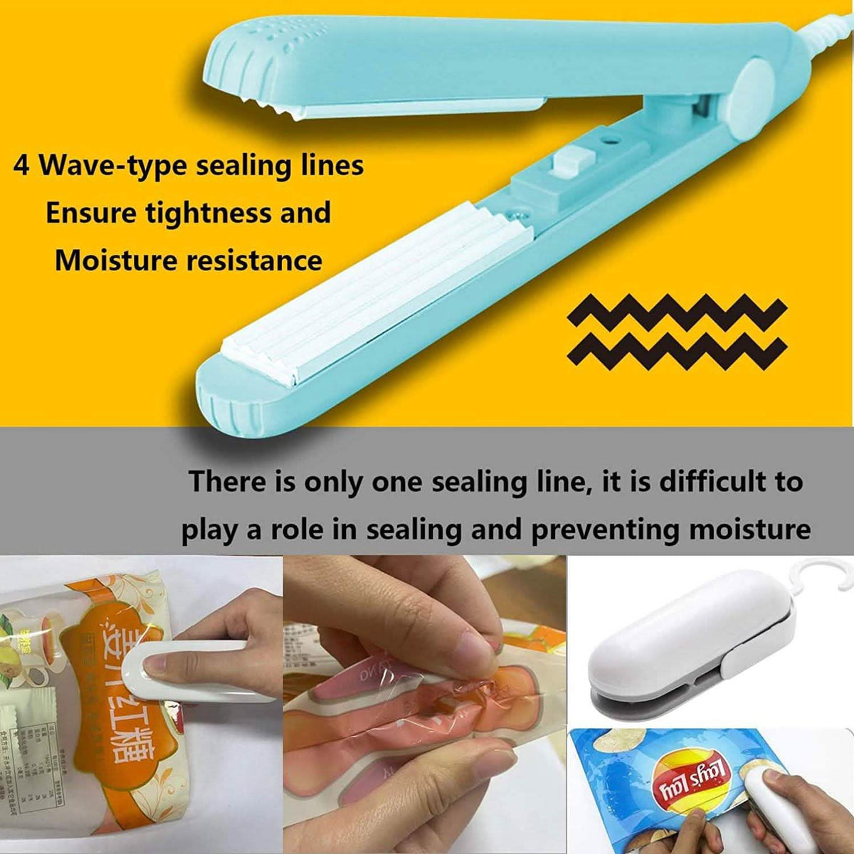 Portable Food Sealer Mini Sealing Machine Kitchen Storage - Tophatter Daily Deals