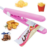 Portable Food Sealer Mini Sealing Machine Pink Kitchen Storage - Tophatter Daily Deals