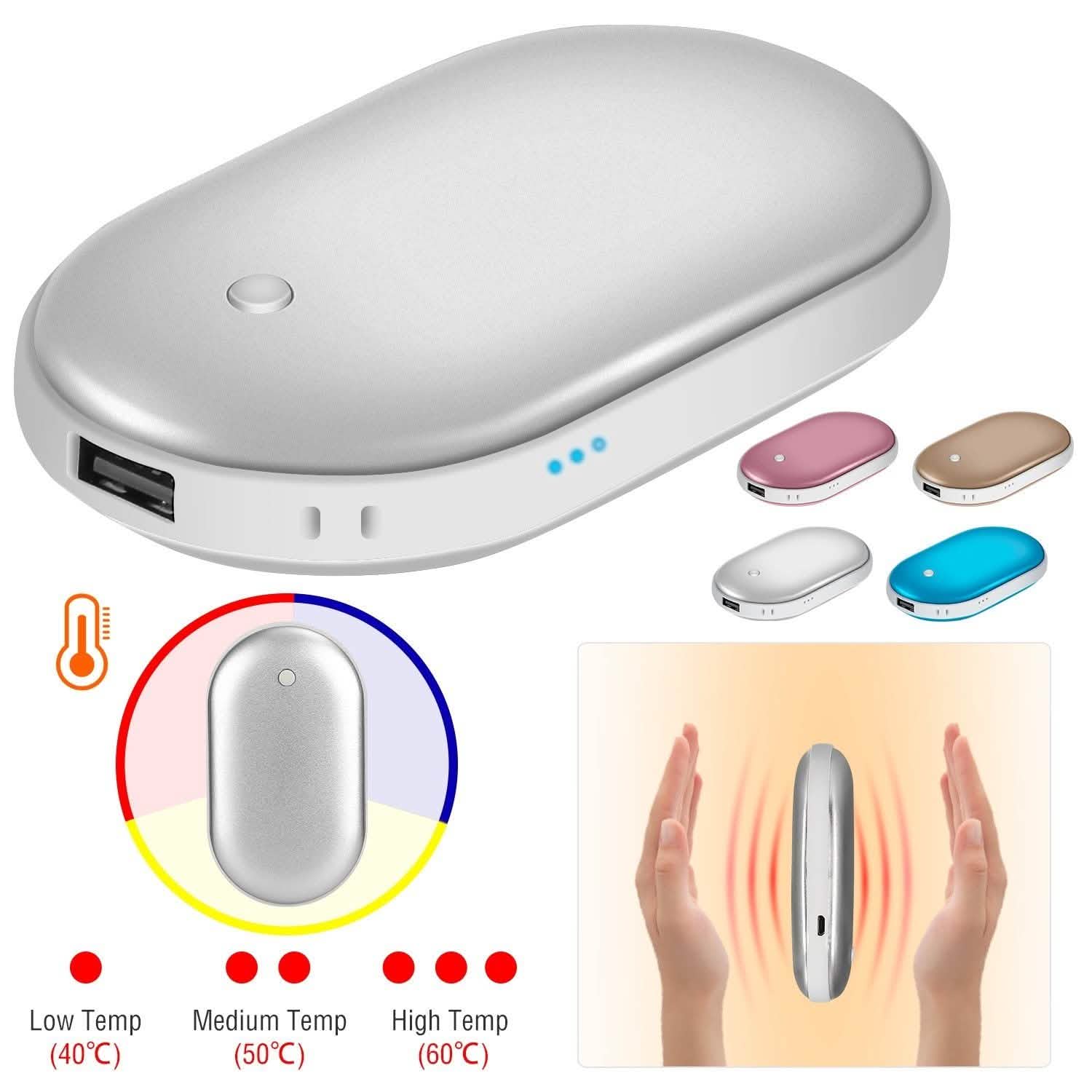 Portable Hand Warmer 5000mAh Power Bank Mobile Accessories - Tophatter Daily Deals