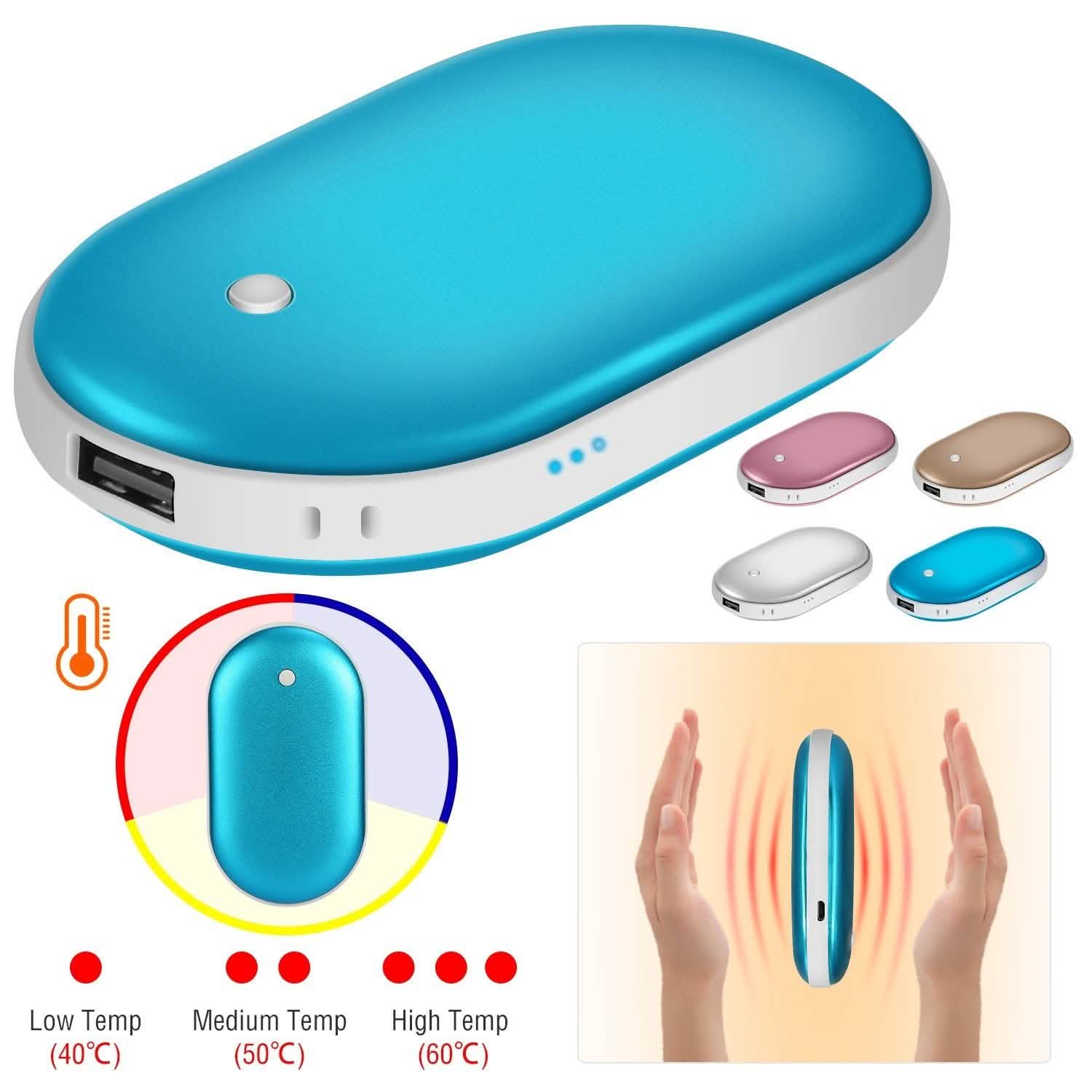 Portable Hand Warmer 5000mAh Power Bank Mobile Accessories - Tophatter Daily Deals