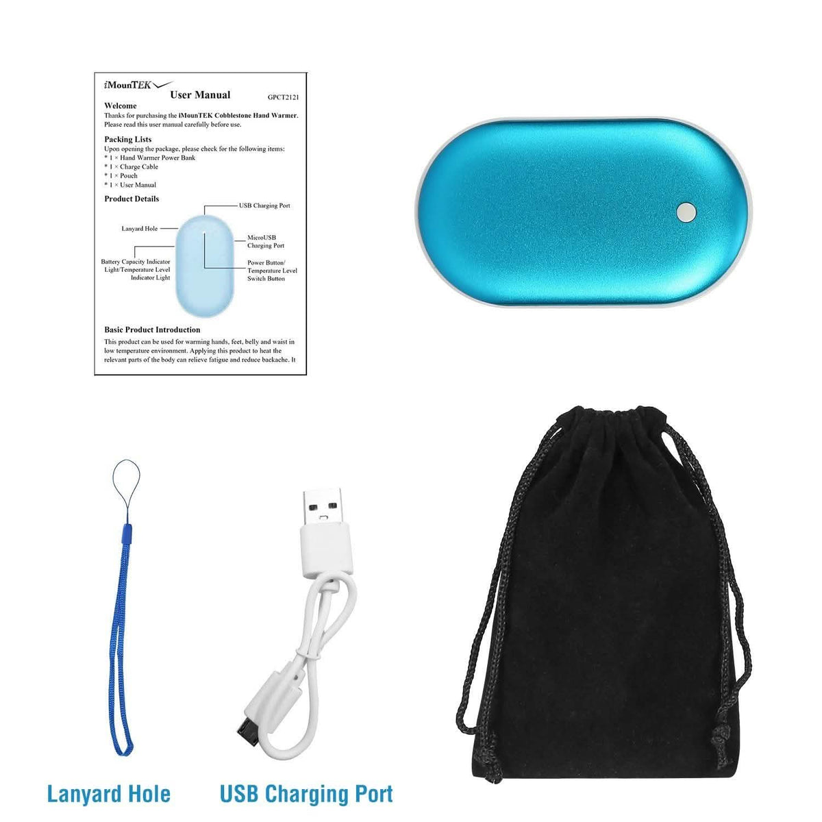 Portable Hand Warmer 5000mAh Power Bank Mobile Accessories - Tophatter Daily Deals