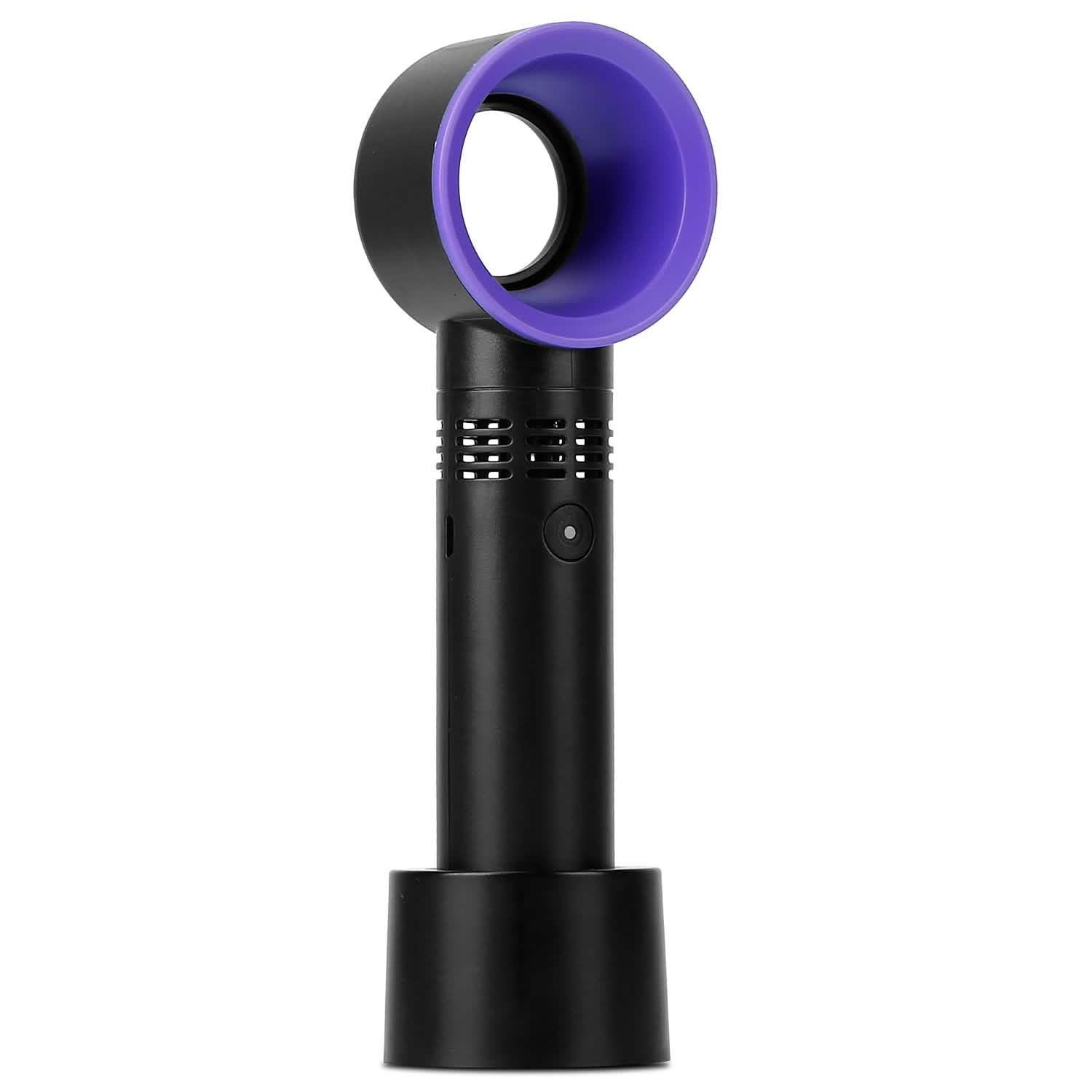 Portable Handheld Bladeless Fan Black Household Appliances - Tophatter Daily Deals