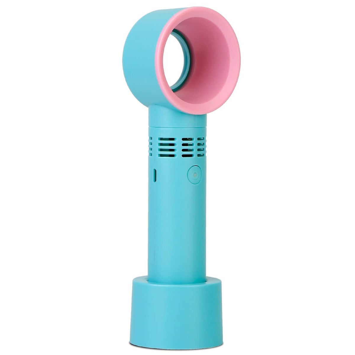 Portable Handheld Bladeless Fan Blue Household Appliances - Tophatter Daily Deals