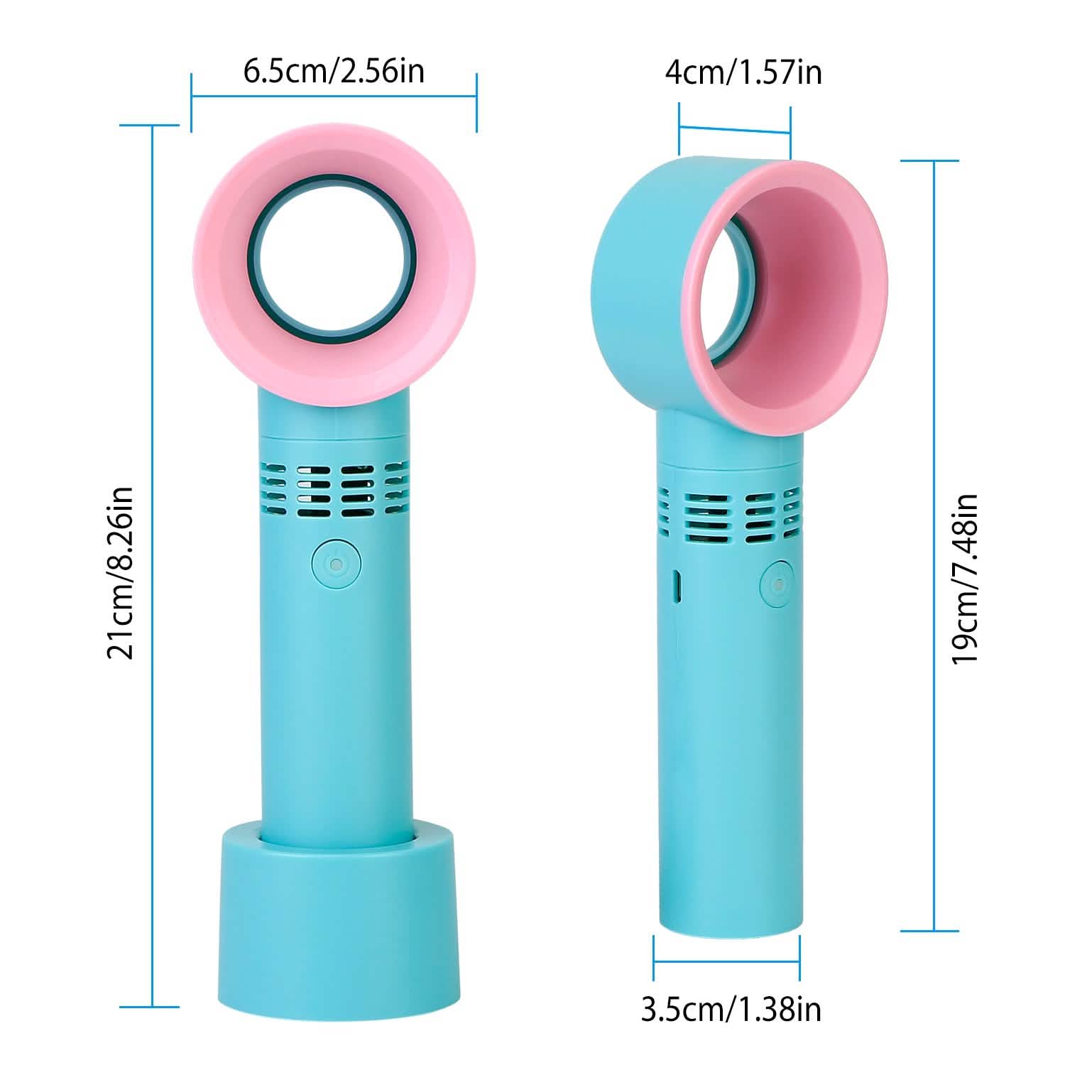 Portable Handheld Bladeless Fan Household Appliances - Tophatter Daily Deals