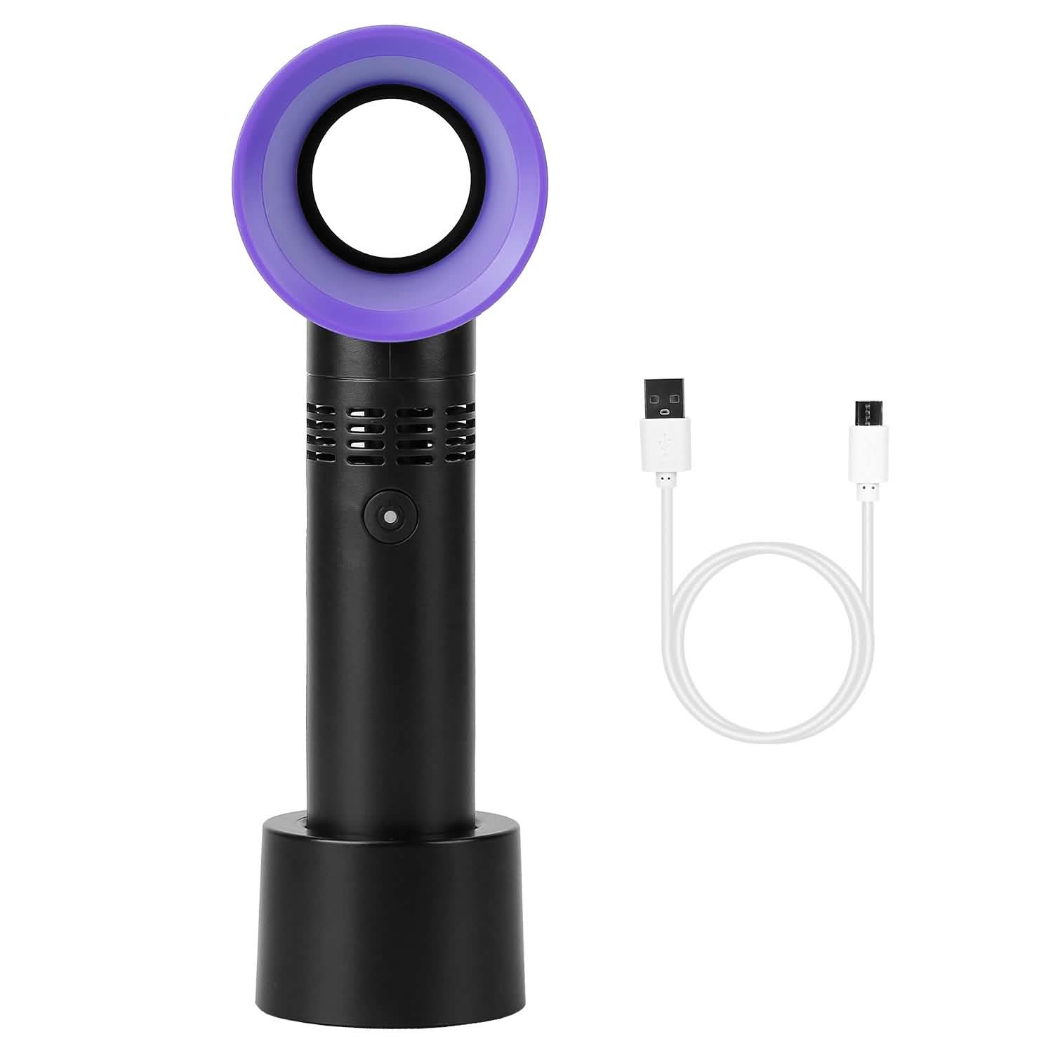 Portable Handheld Bladeless Fan Household Appliances - Tophatter Daily Deals