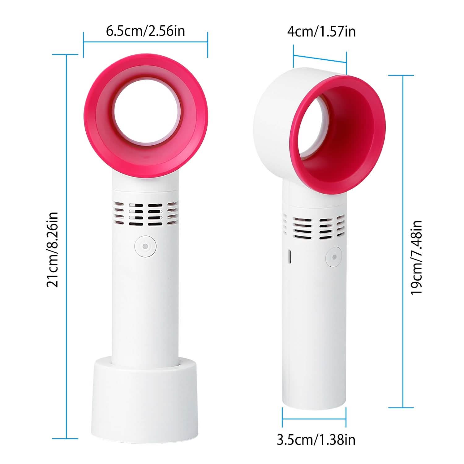 Portable Handheld Bladeless Fan Household Appliances - Tophatter Daily Deals