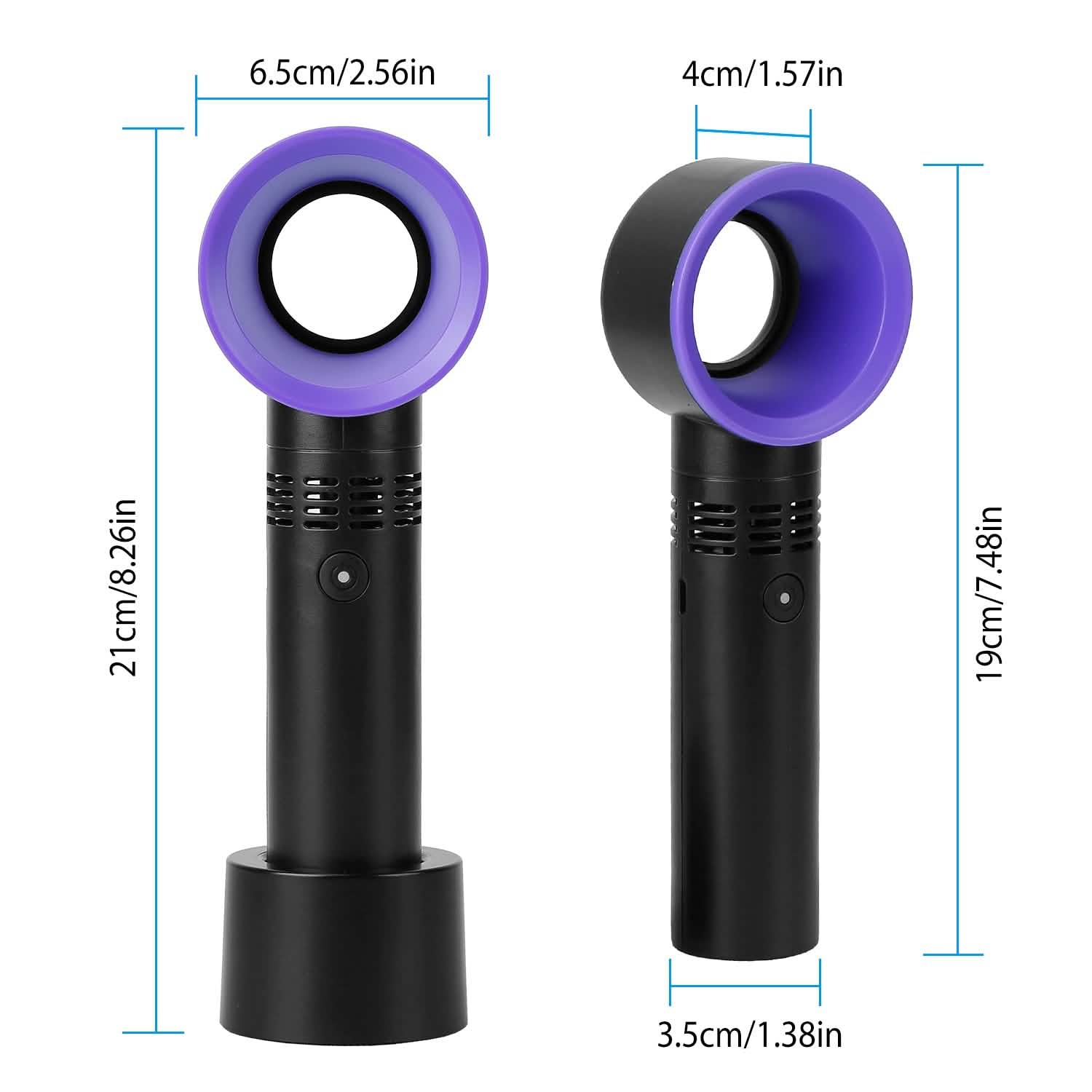 Portable Handheld Bladeless Fan Household Appliances - Tophatter Daily Deals