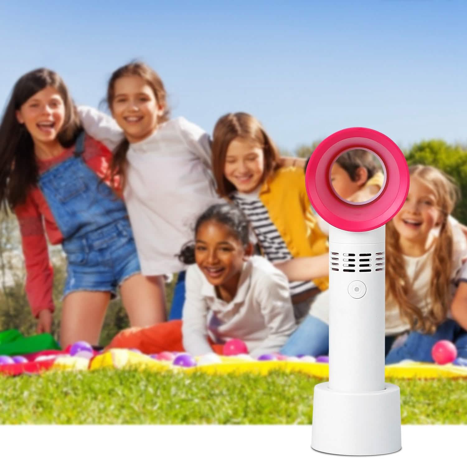 Portable Handheld Bladeless Fan Household Appliances - Tophatter Daily Deals