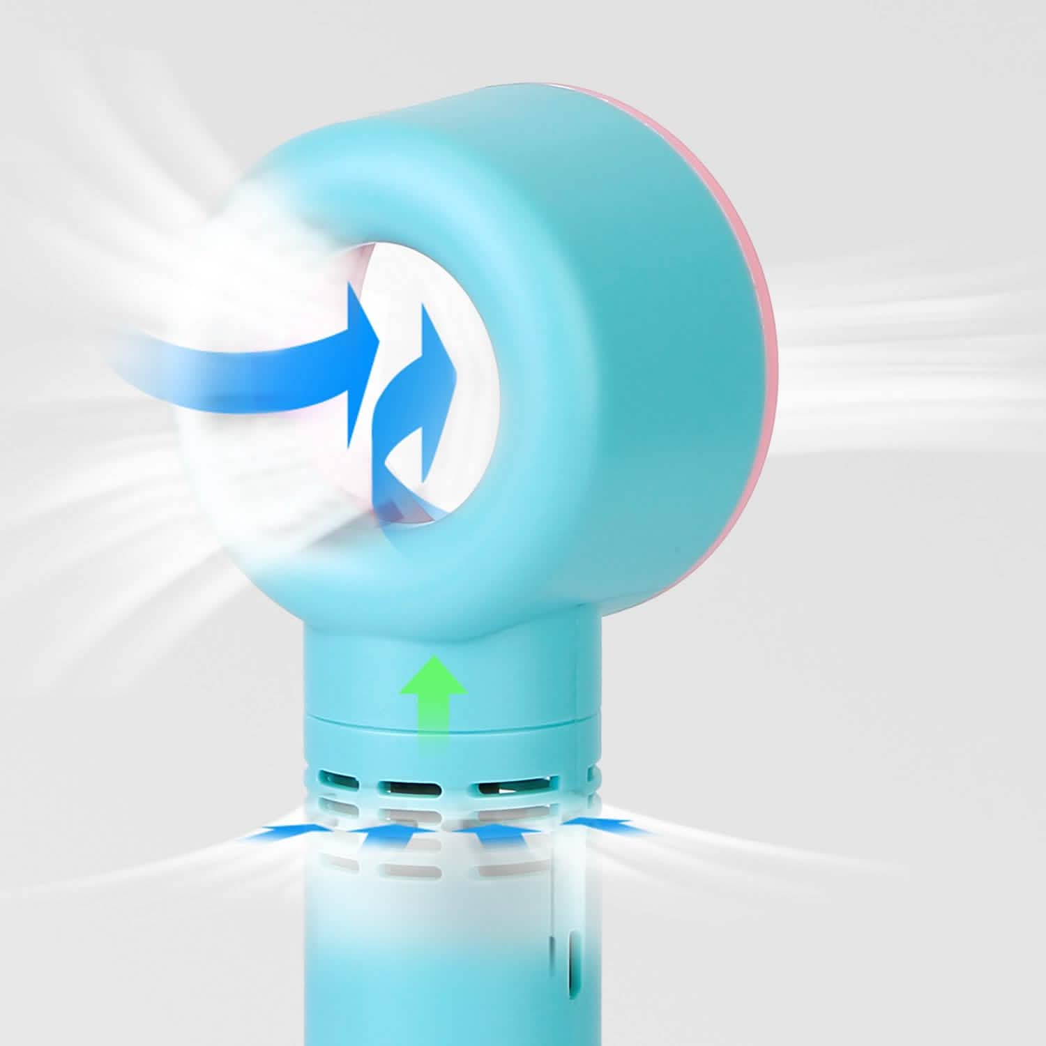 Portable Handheld Bladeless Fan Household Appliances - Tophatter Daily Deals