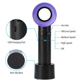 Portable Handheld Bladeless Fan Household Appliances - Tophatter Daily Deals