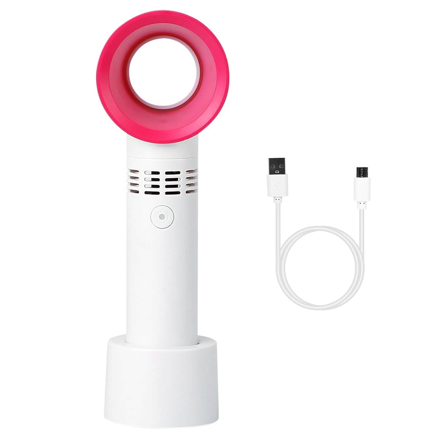 Portable Handheld Bladeless Fan Household Appliances - Tophatter Daily Deals