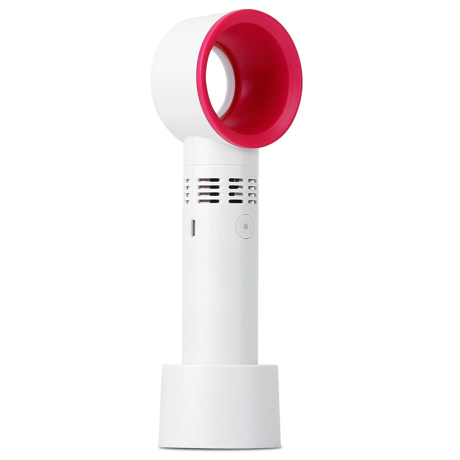 Portable Handheld Bladeless Fan White Household Appliances - Tophatter Daily Deals