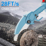 Portable Handheld Cordless Small Chain Saw Battery Powered Home Improvement - Tophatter Daily Deals