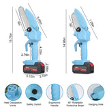 Portable Handheld Cordless Small Chain Saw Battery Powered Home Improvement - Tophatter Daily Deals