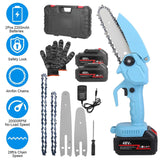 Portable Handheld Cordless Small Chain Saw Battery Powered Home Improvement - Tophatter Daily Deals