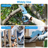 Portable Handheld Cordless Small Chain Saw Battery Powered Home Improvement - Tophatter Daily Deals