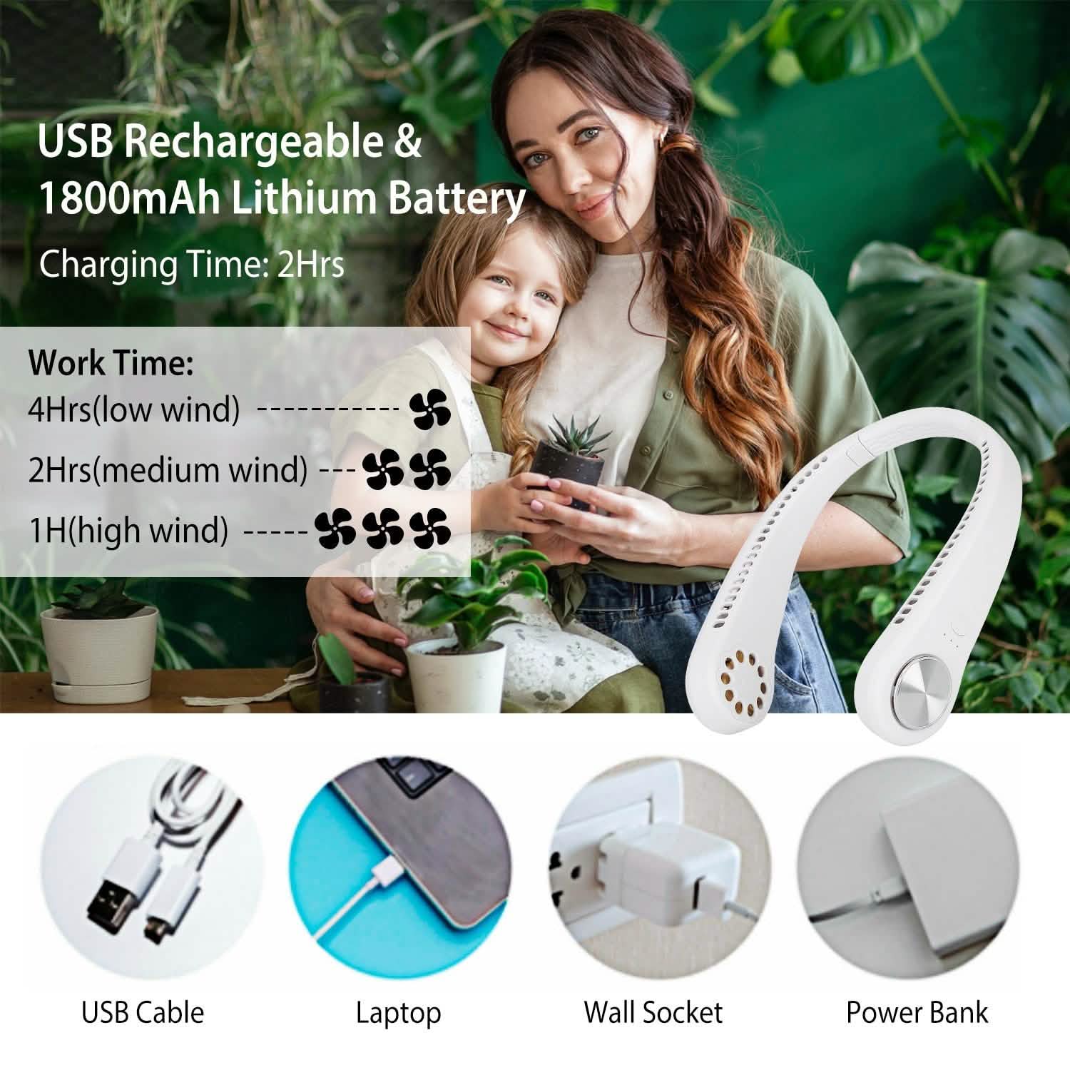 Portable Hanging Neck Personal Mini Fan Everything Else - Tophatter Daily Deals