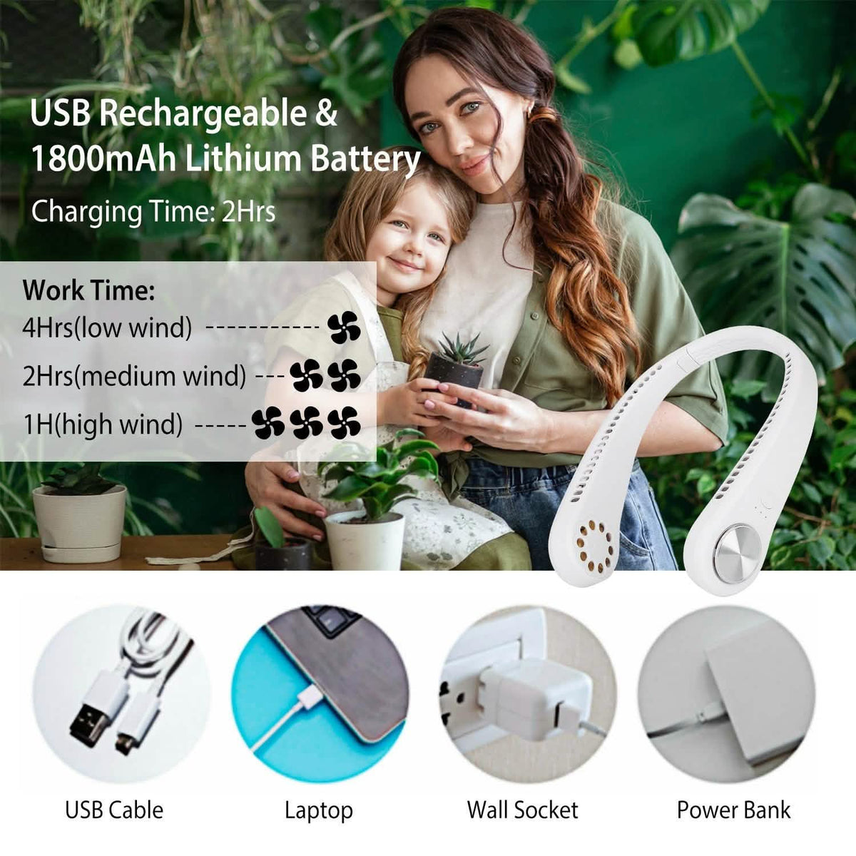 Portable Hanging Neck Personal Mini Fan Everything Else - Tophatter Daily Deals