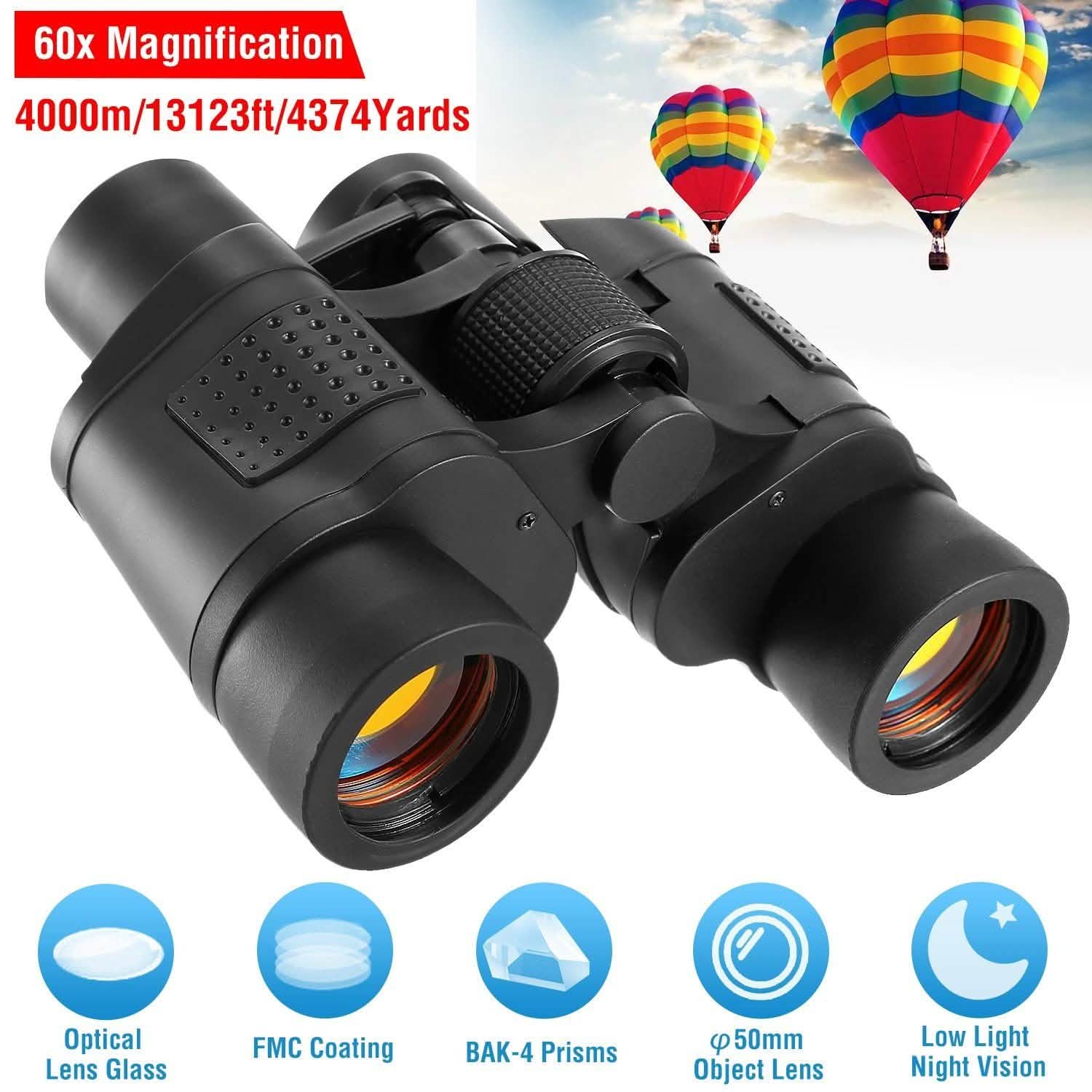 Portable HD Binoculars with Shoulder Strap Bag Outdoor Recreation - Tophatter Daily Deals